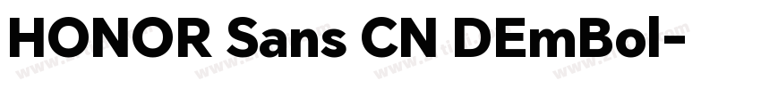 HONOR Sans CN DEmBol字体转换